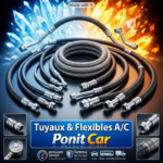 Icône représentant des tuyaux et flexibles de climatisation automobile Ponit Car.
