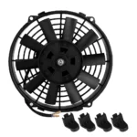 Universal Cooling Fan 12V 24V 80W 9 inch Car Curved Blade Air Conditioner Condenser Electric Cooling Fan Radiator cooling fan