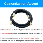 R410a L Type 7/8" Versatile Flexible Rubber Hose for Refrigeration in Car AC and Cold Storage Rooms Systems – Image 5