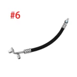 #6 #8 #10 Thick-wall A/C Hose Assembly R134a 90° Barb Fitting Nut with Service Port Compressor Radiator Hose AC Gas Pipe – Image 2