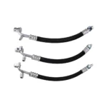 #6 #8 #10 Thick-wall A/C Hose Assembly R134a 90° Barb Fitting Nut with Service Port Compressor Radiator Hose AC Gas Pipe