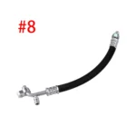 #6 #8 #10 Thick-wall A/C Hose Assembly R134a 90° Barb Fitting Nut with Service Port Compressor Radiator Hose AC Gas Pipe – Image 3