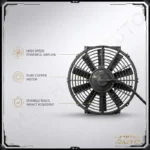 【CHIMU AUTO】10 Inch 12V 24V Ultra Thin Electric Radiator Cooling Fan for Auto AC Condenser Universal High Performance – Image 4